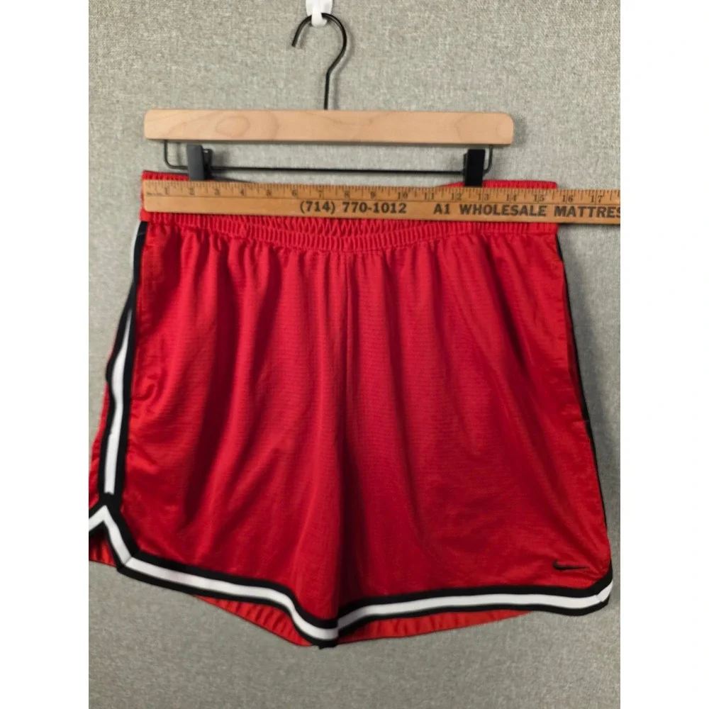 Nike Dri-FIT Mesh Basketball Shorts Red Black White Striped FV4933-657 Mens XL